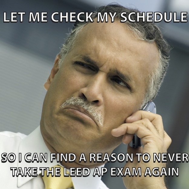 LEED AP not wanting to re-take the LEED Exam